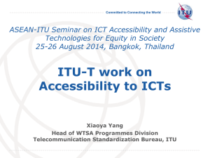 ASEAN-ITU Seminar on ICT Accessibility and Assistive