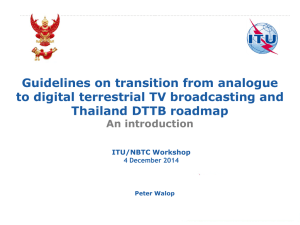 Guidelines on transition from analogue to digital terrestrial TV broadcasting and