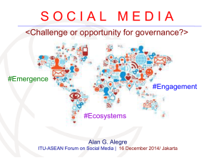 S O C I A L   M E... &lt;Challenge or opportunity for governance?&gt; #Emergence #Ecosystems