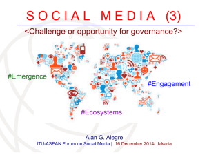 S O C I A L   M E... &lt;Challenge or opportunity for governance?&gt; #Emergence