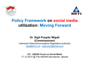 Policy Framework Moving Forward on utilization:
