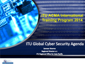 ITU ACMA International Training Program 2014