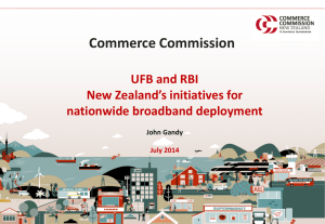 Commerce Commission UFB and RBI New Zealand’s initiatives for nationwide broadband deployment