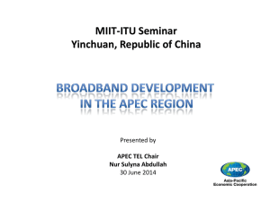 MIIT-ITU Seminar Yinchuan, Republic of China Presented by