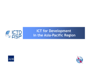 ICT for Development in the Asia-Pacific Region