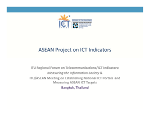 ASEAN Project on ICT Indicators