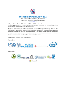 International Girls in ICT Day 2015