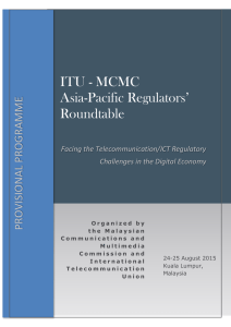 ITU - MCMC Asia-Pacific Regulators’ Roundtable