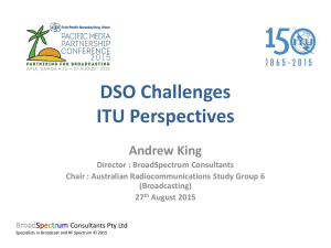DSO Challenges ITU Perspectives Andrew King