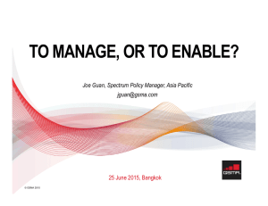 TO MANAGE, OR TO ENABLE? 25 June 2015, Bangkok