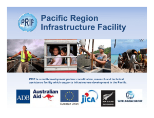 Pacific Region Infrastructure Facility