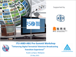 ITU-AIBD-ABU Pre-Summit Workshop “ ”