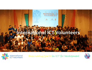 International ICT Volunteers Empowering Youth in ICT for Development