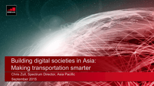 Building digital societies in Asia: Making transportation smarter September 2015