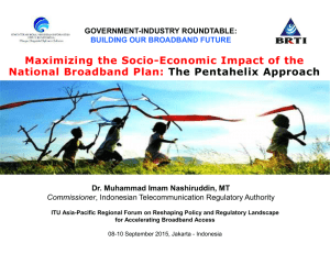 Maximizing the Socio-Economic Impact of the National Broadband Plan: The Pentahelix Approach