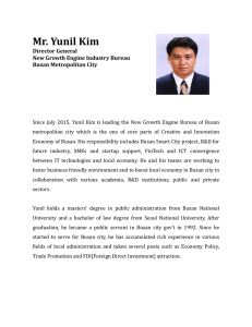 Mr.	Yunil	Kim Director	General New	Growth	Engine	Industry	Bureau