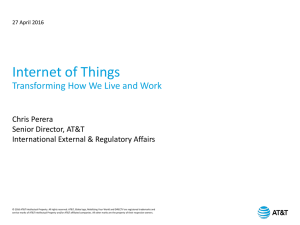 Internet of Things Transforming How We Live and Work  Chris Perera