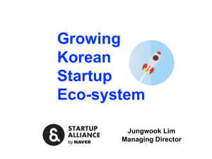 Growing Korean Startup Eco-system