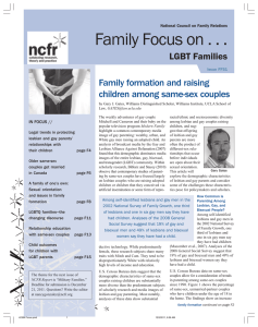 Family formation and raising children among same-sex couples