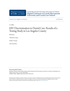 HIV Discrimination in Dental Care: Results of a