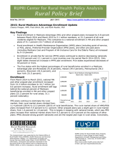 www.banko RUPRI Center for Rural Health Policy Analysis