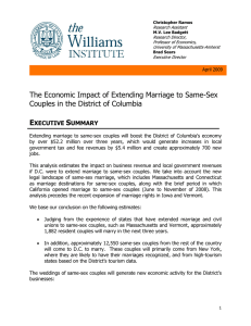 The Economic Impact of Extending Marriage to Same-Sex E