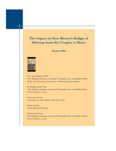 The Impact on New Mexico’s Budget of M 2006