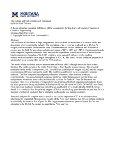 The surface and bulk oxidation of zirconium by Brian Paul Thiesen