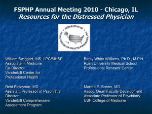 Resources for the Distressed Physician