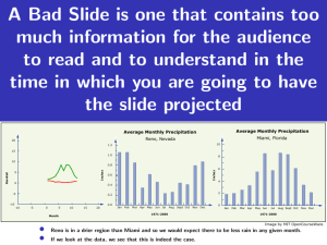A Bad Slide is one that contains too