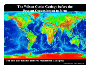 The Wilson Cycle: Geology before the Present Oceans began to form