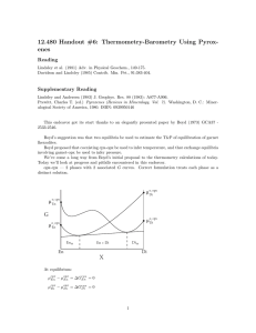 12.480  Handout  #6:  Thermometry-Barometry  Using ... enes Reading