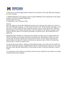 Comparison of numerical approximation methods for the solution of first... by Leon J D Rouge