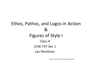 Ethos, Pathos, and Logos in Action  &amp; Figures of Style I Class 4