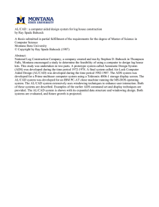 AL/CAD : a computer aided design system for log house... by Ray Spade Babcock