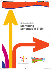 Mentoring Schemes in STEM Quick Guide to 1838 STEM Pack.indd   1