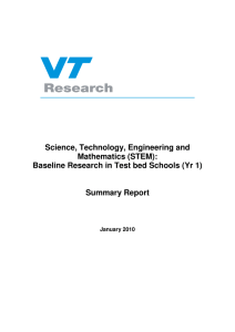 Science, Technology, Engineering and Mathematics (STEM):