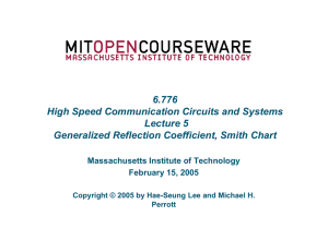 6.776 High Speed Communication Circuits and Systems Lecture 5