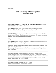 9.63 –Laboratory in Visual Cognition Mid-term exam