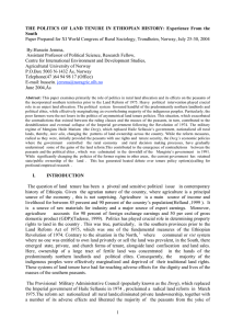 Paper Prepared for XI World Congress of Rural Sociology, Trondheim,...  By:Hussein Jemma,