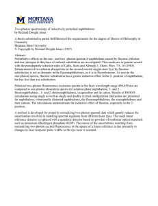 Two-photon spectroscopy of inductively perturbed naphthalenes by Richard Dwight Jones