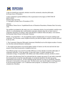 A plan for identifying community attitudes toward the community education... by Donna Graves Weisenborn