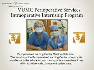 Perioperative Learning Center Mission Statement: