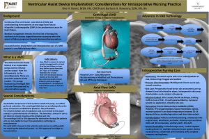 Ventricular Assist Device Implantation: Considerations for Intraoperative Nursing Practice Background