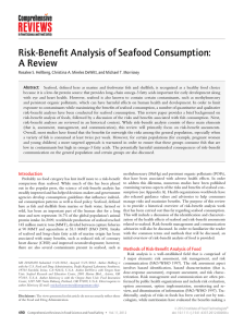 Risk-Benefit Analysis of Seafood Consumption: A Review