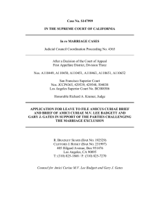 Case No. S147999  IN THE SUPREME COURT OF CALIFORNIA