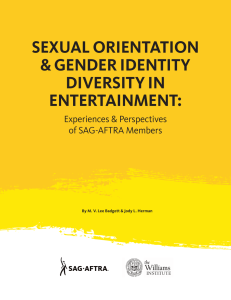 SEXUAL ORIENTATION &amp; GENDER IDENTITY DIVERSITY IN ENTERTAINMENT: