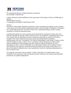 The combinatorial theory of single-elimination tournaments by Christopher Todd Edwards