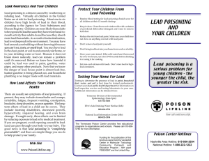 Protect Your Children From Lead Poisoning Lead Awareness And Your Children