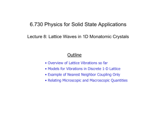 6.730 Physics for Solid State Applications Outline